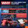 Kabel Adaptor OBD2 16 pin to 12 pin GM Daewoo
