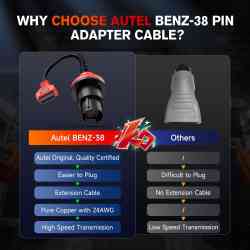 Kabel Adaptor OBD2 to Benz 38 pin AUTEL