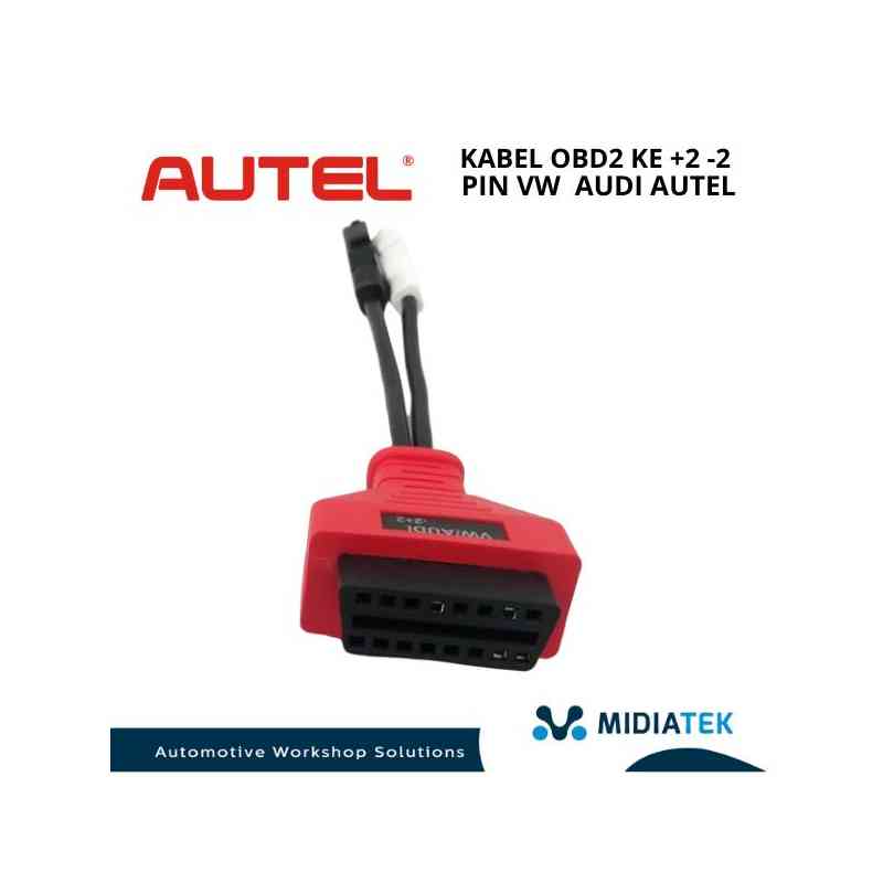 Kabel OBD2 ke +2 -2 pin VW AUDI AUTEL