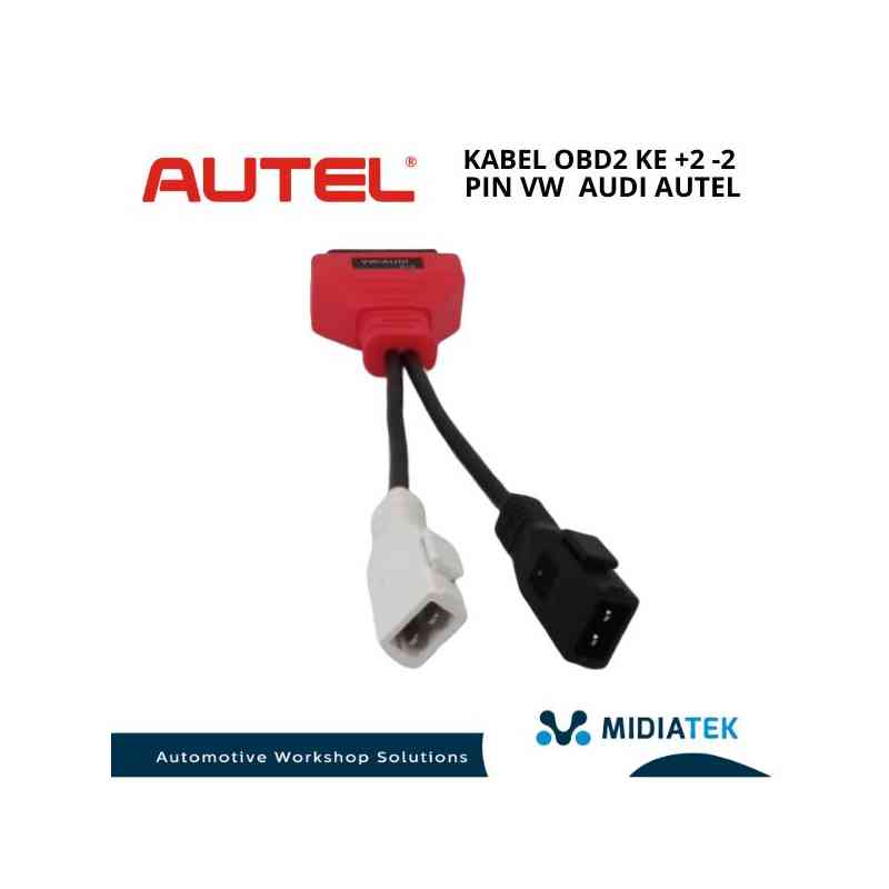 Kabel OBD2 ke +2 -2 pin VW AUDI AUTEL