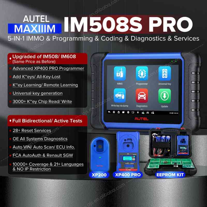 Ultraportable Immobilizer & Key Programming Device MaxiIM IM508S