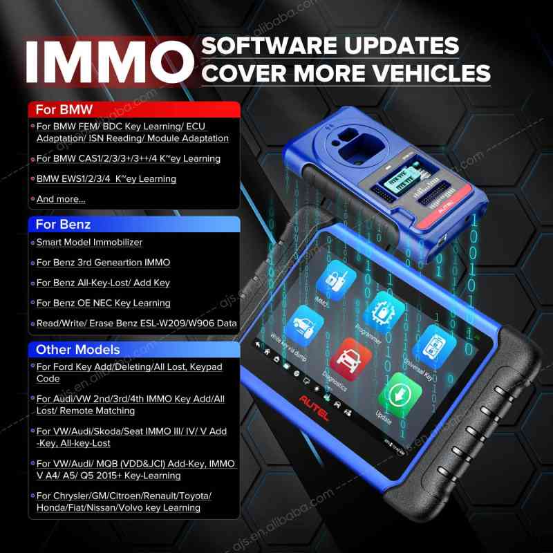 Ultraportable Immobilizer & Key Programming Device MaxiIM IM508S