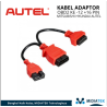 Adapter Cable 08 Kabel Adaptor OBD2 ke -12 +16 pin Mitsubishi Hyundai AUTEL